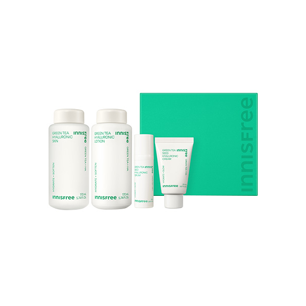 Innisfree Green Tea Hyaluronic  Skincare Set