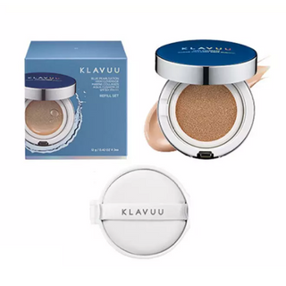 Klavuu Blue Pearlsation High Coverage Marine Collagen Aqua Cushion With Refill SPF50+ PA+++