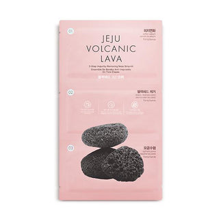 The Face Shop Jeju Volcanic Lava Black Head 3-Step Nose Pack