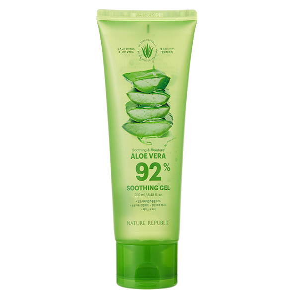 Nature Soothing & Moisture Aloe Vera 92% Soothing Gel Tube OpentheBeauty